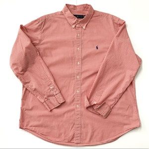 Ralph Lauren Cotton Gingham Button Down Shirt